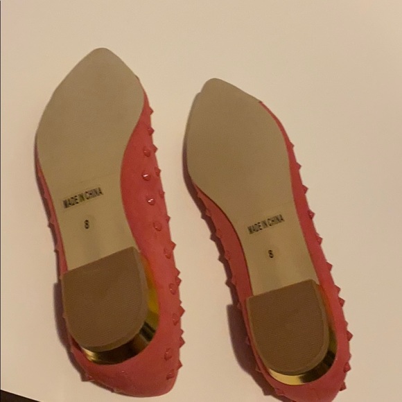 Mixx Flats w/ gold accent on toe & heel & studs 8 - Picture 4 of 6